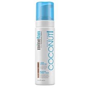 MineTan Coconut Water Based Tanner Foam with Mitt